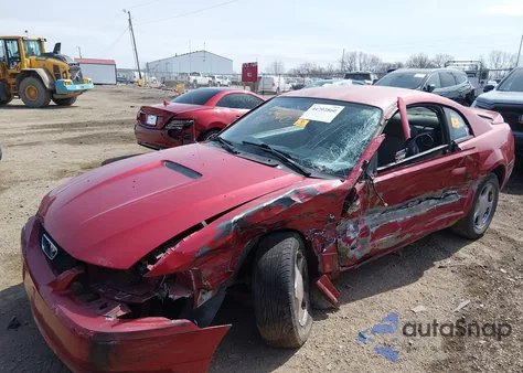 2002 Ford Mustang z USA, uszkodzony, nr VIN 1FAFP40442F124293
